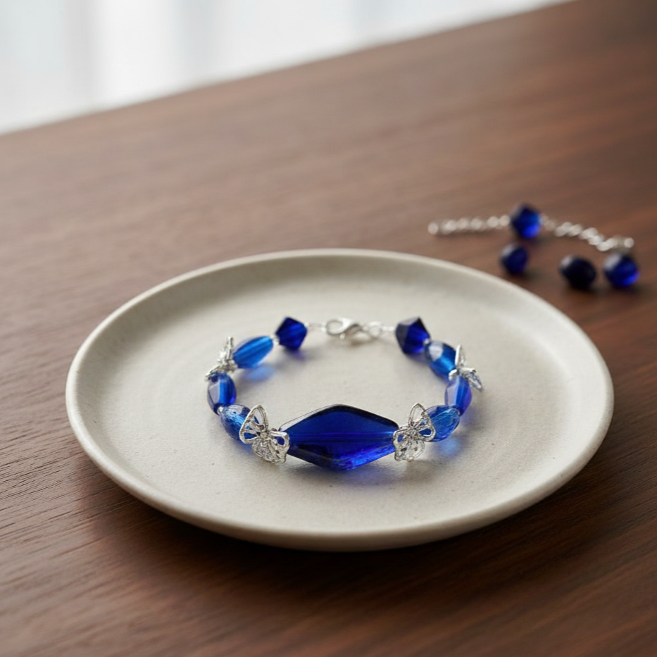Bracelet - Handmade - 7" - Butterfly Bliss