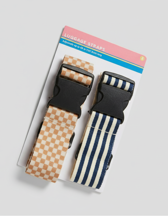 Luggage Straps - Bullseye's Playground - Set of Two