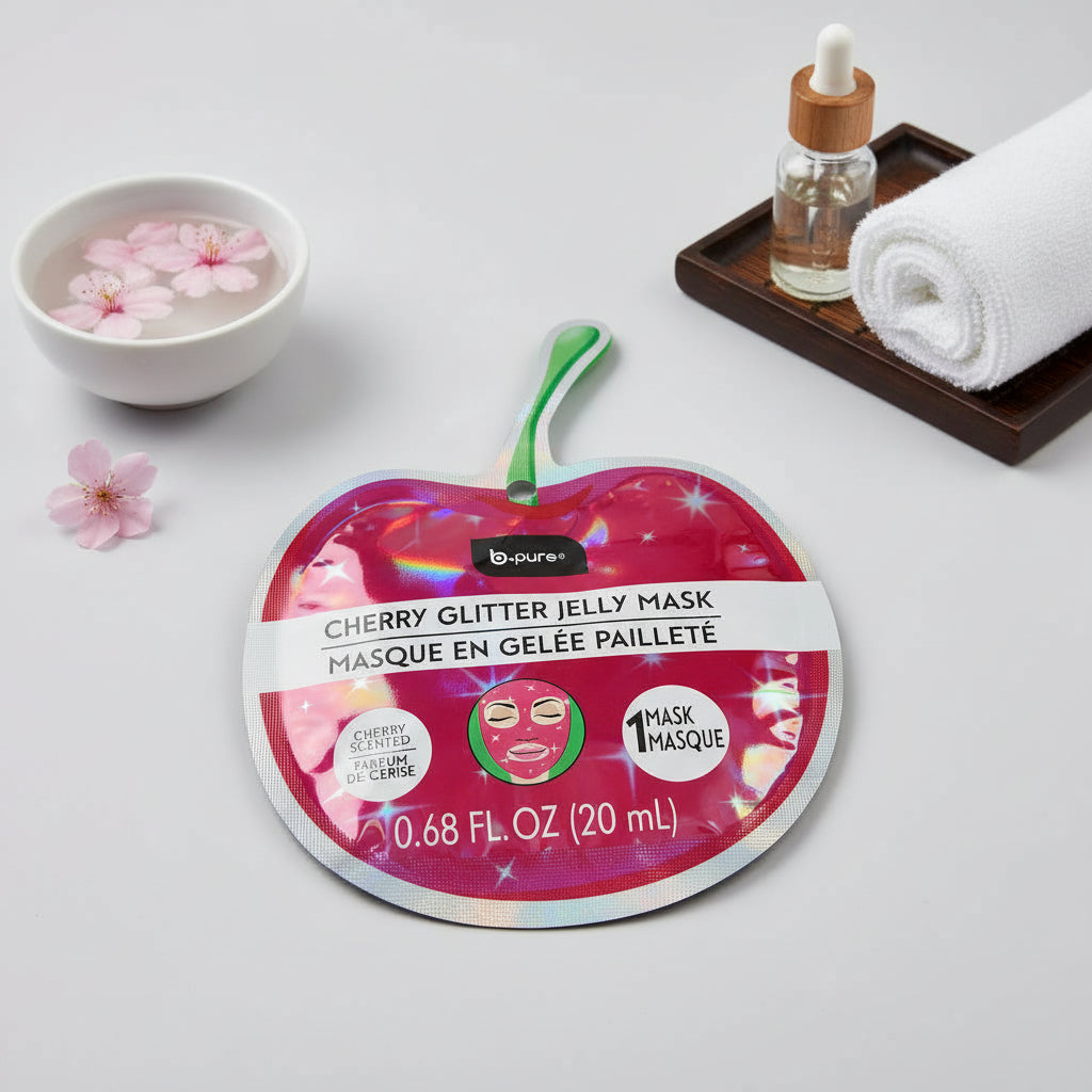 Facial Mask - Cherry Glitter - Cherry Scented