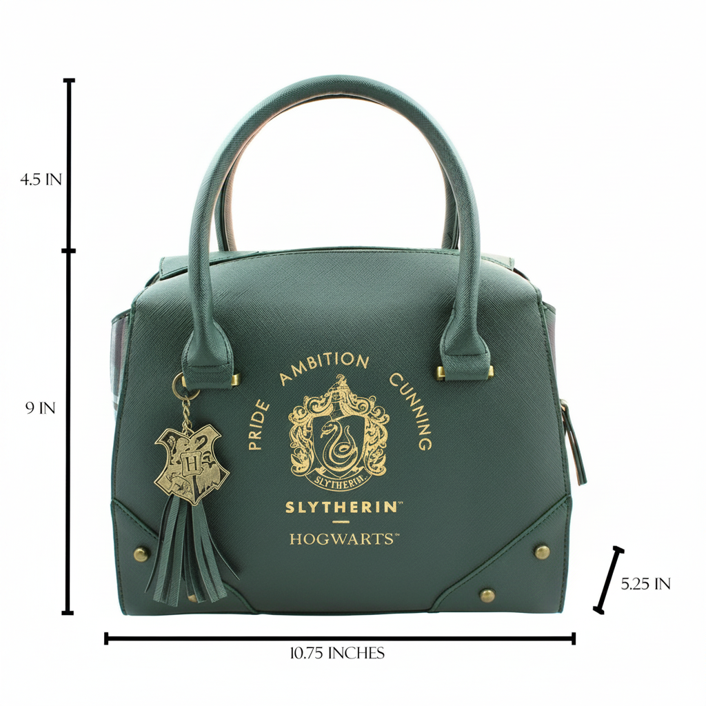 Handbag - Harry Potter - Slytherin - Green and Plaid