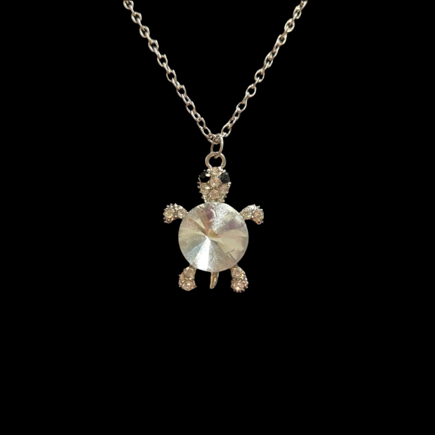 Necklace - Crystal Turtle Pendant