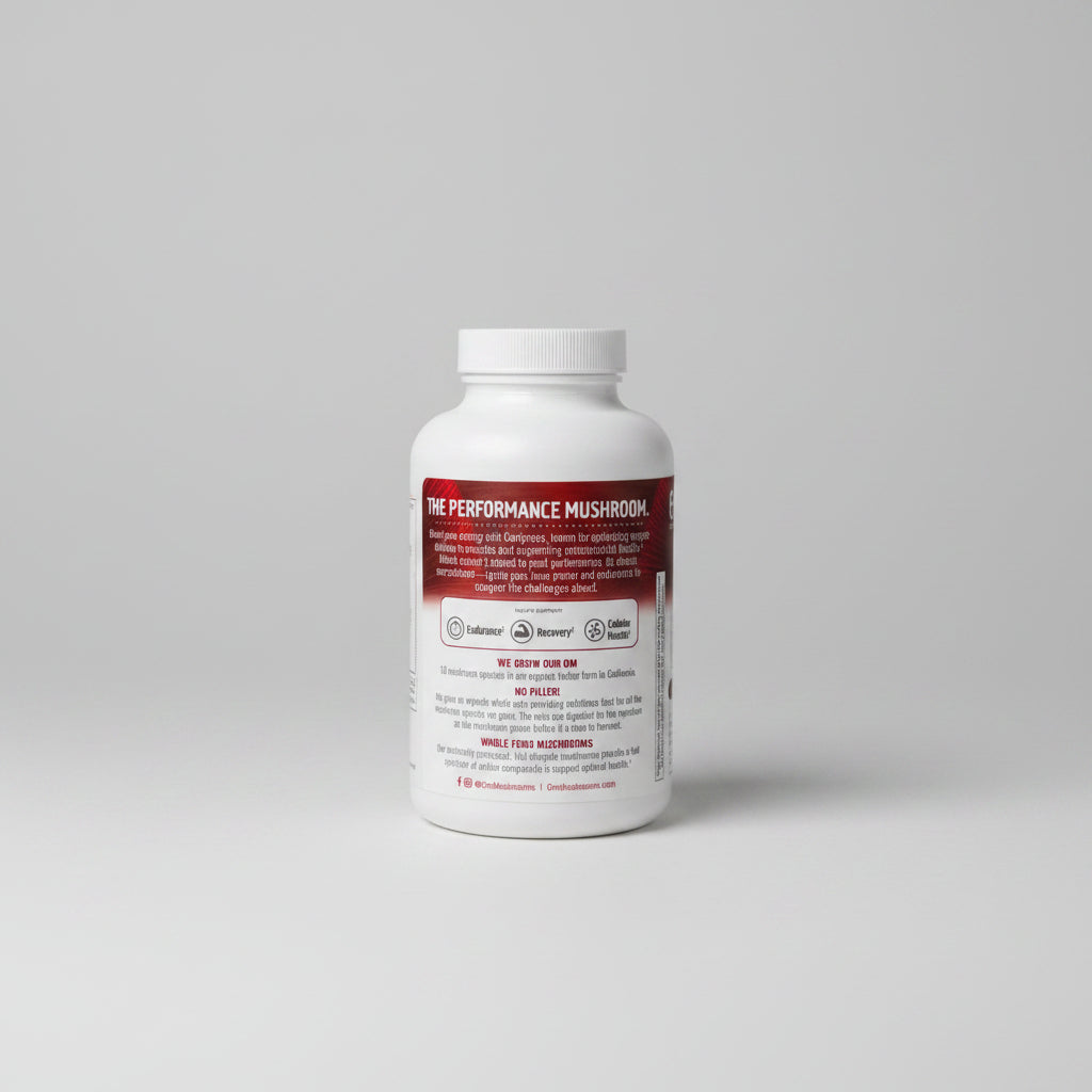 Supplements - Om Cordyceps Mushroom Capsules - 2000mg - Organic