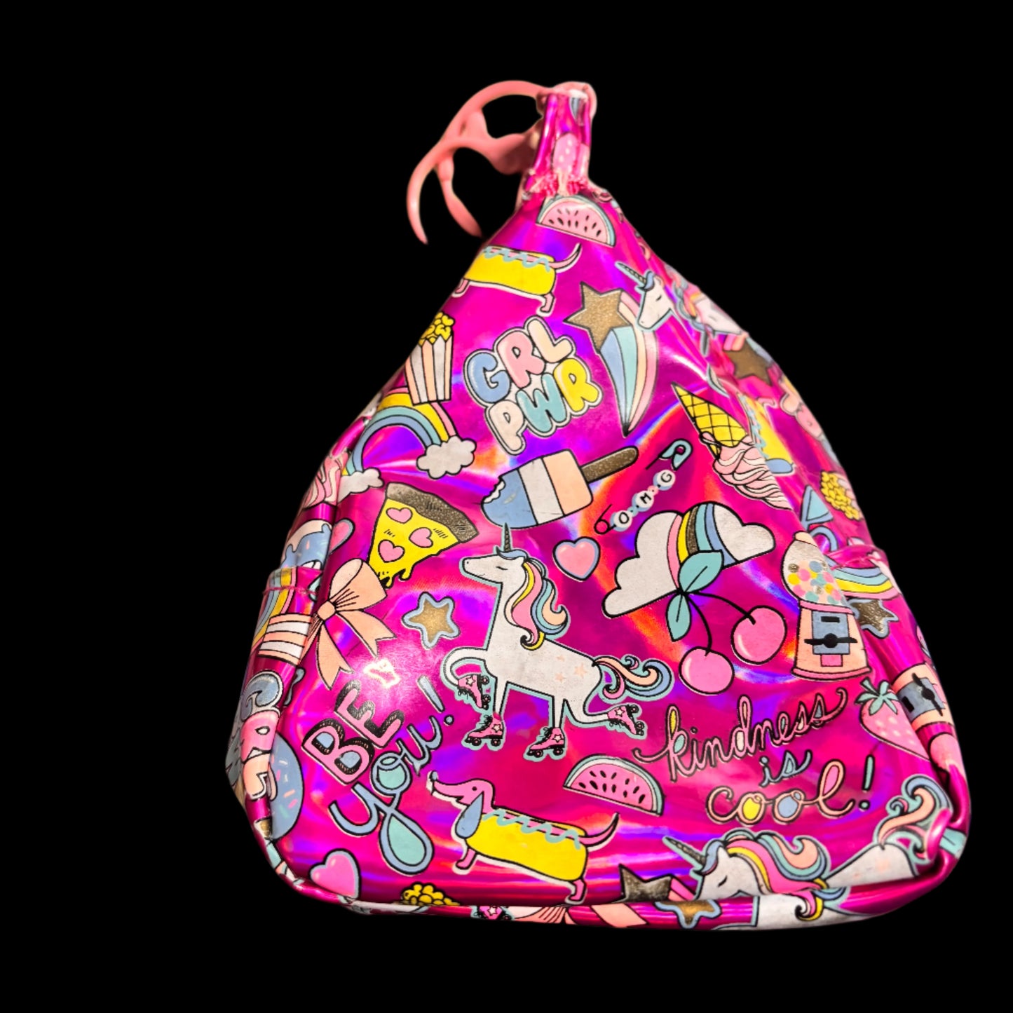 Keychain - Bubblegum and Unicorns - Mini Backpack Coin Purse