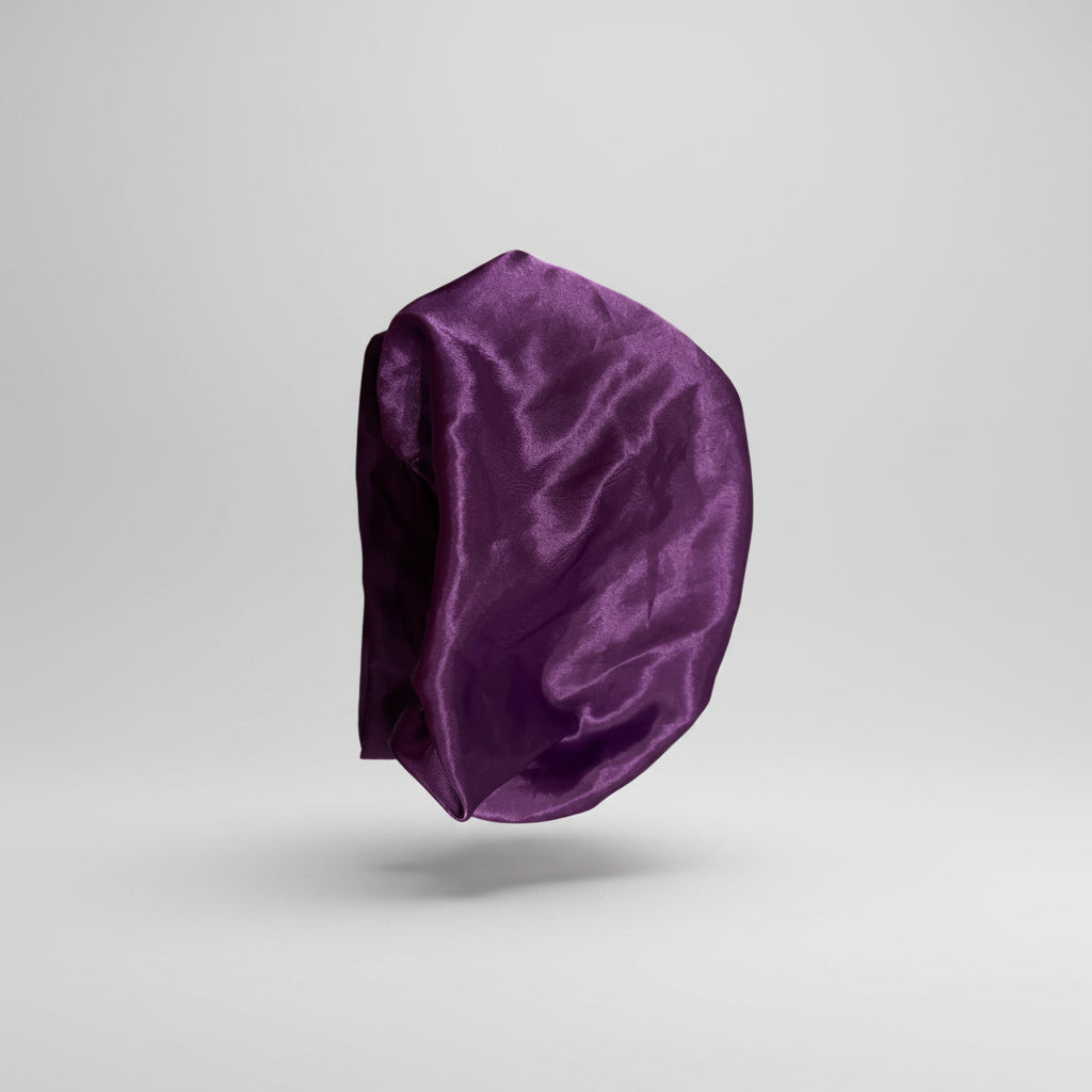 Hair Bonnet - Silk - Purple