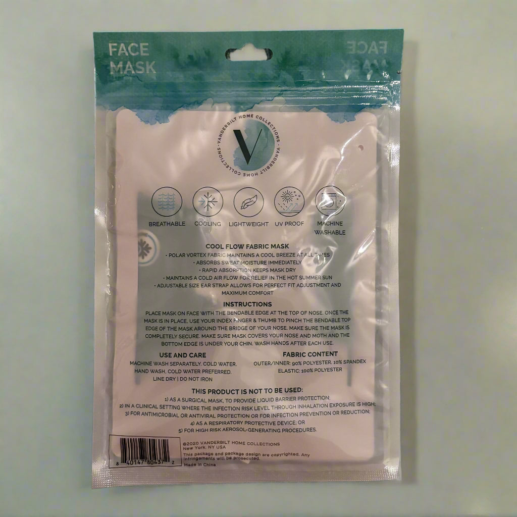 Face Mask - Cool Flow Fabric - by Vanderbilt
