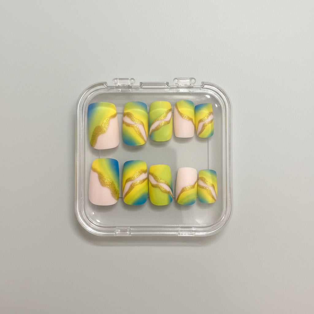 Press on Nails - Pineapple Express