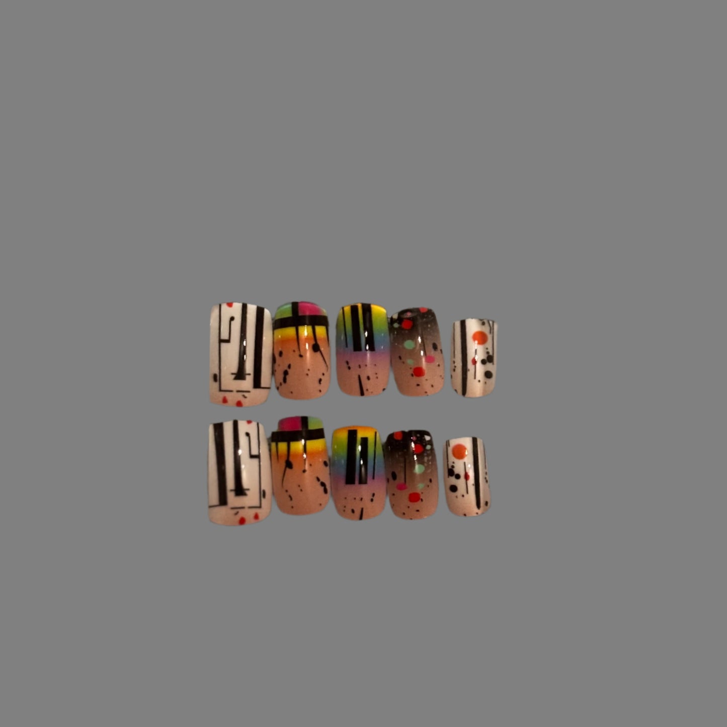 Press on Nails - Geometric Style