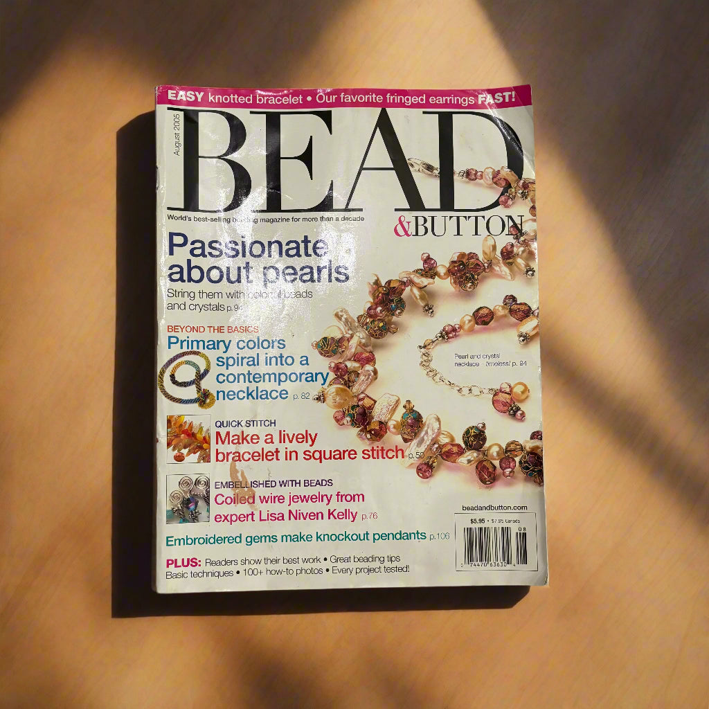 Magazine - Bead & Button August 2005 Issue