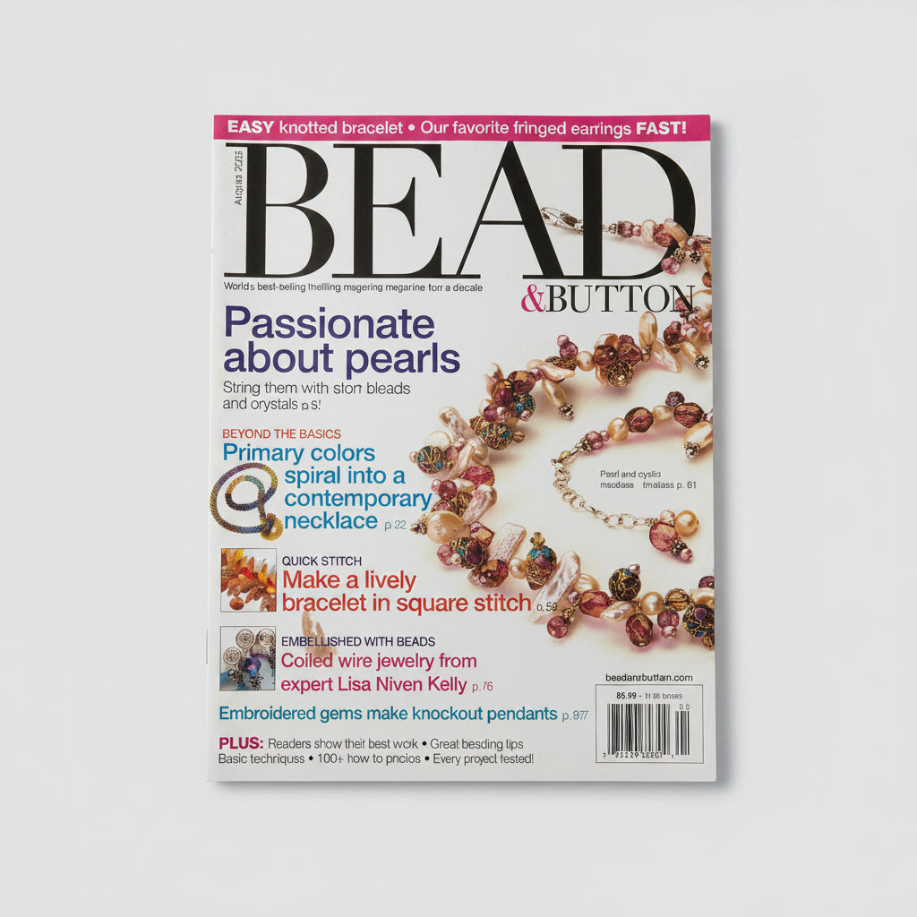 Magazine - Bead & Button August 2005 Issue