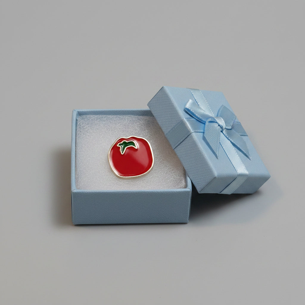 Lapel Pin - Juicy Red Tomato