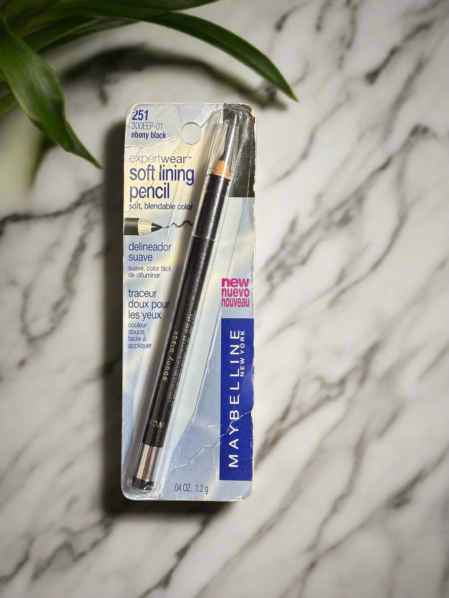 Eyeliner - Expertwear Soft Lining Pencil - #251 Ebony Black - Maybelline