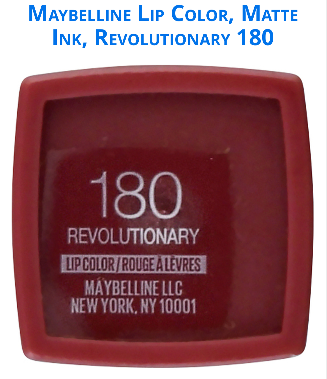 Lipstick - Super Stay Matte Ink Liquid - by Maybelline - Shade #180 Revolutionary