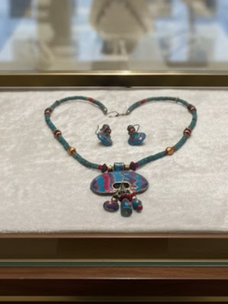 Handmade - Vibrant Bohemian Tribal Theme Necklace and Earrings Set