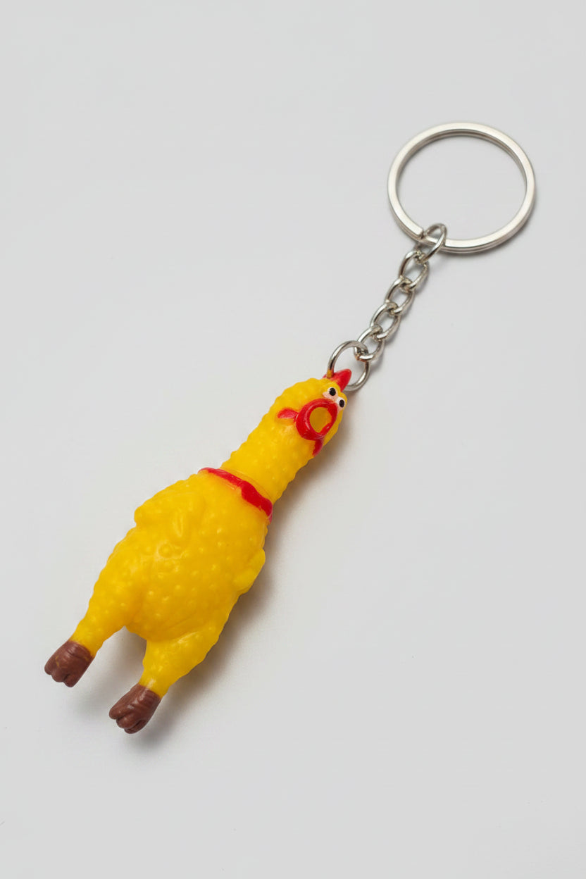Keychain - Rubber Chicken