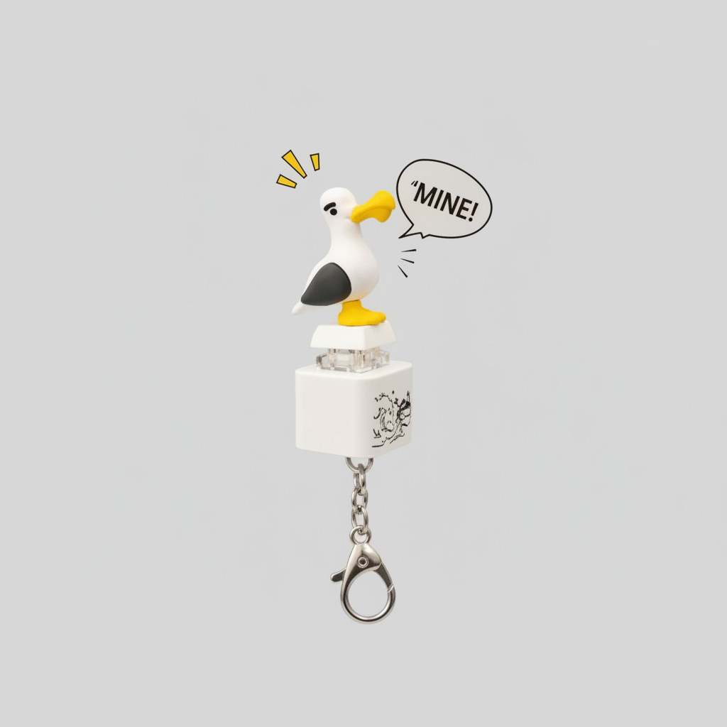 Fidget Clicker - Animal Button - Noise Making - Duck - Frog - Lizard - Seagull