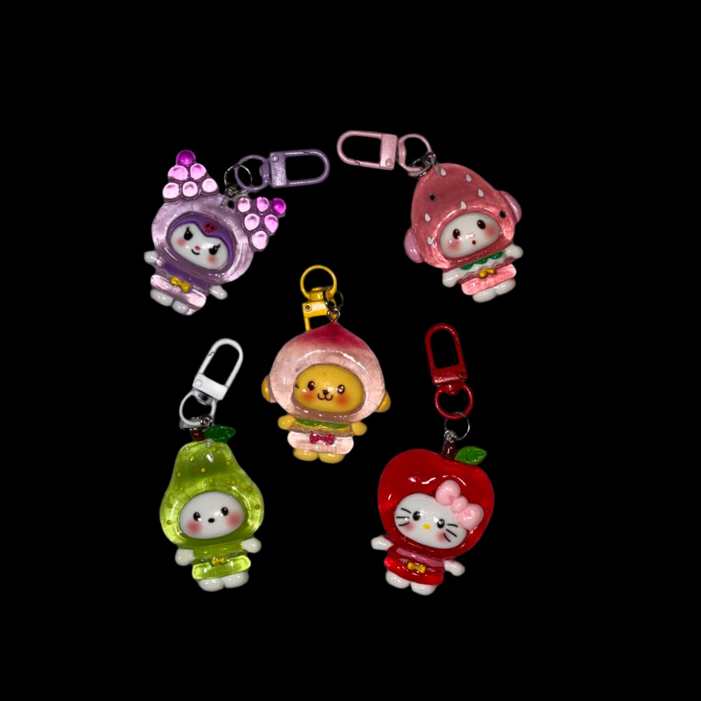 Keychain - Sanrio - Hello Kitty and her Fruity Friends