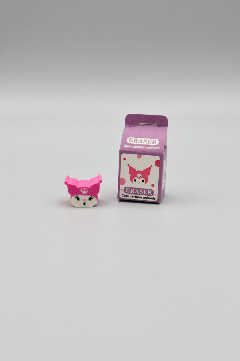 Eraser - Kuromi - Milk Carton - Sanrio Character
