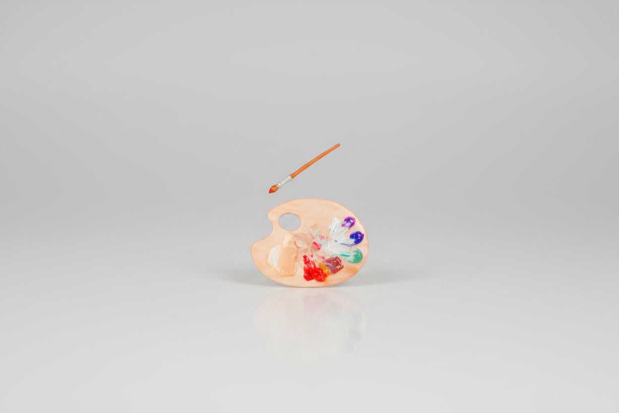 Mini Brands - ZURU - Masterpieces - Miniature - Paint Palette with Brush
