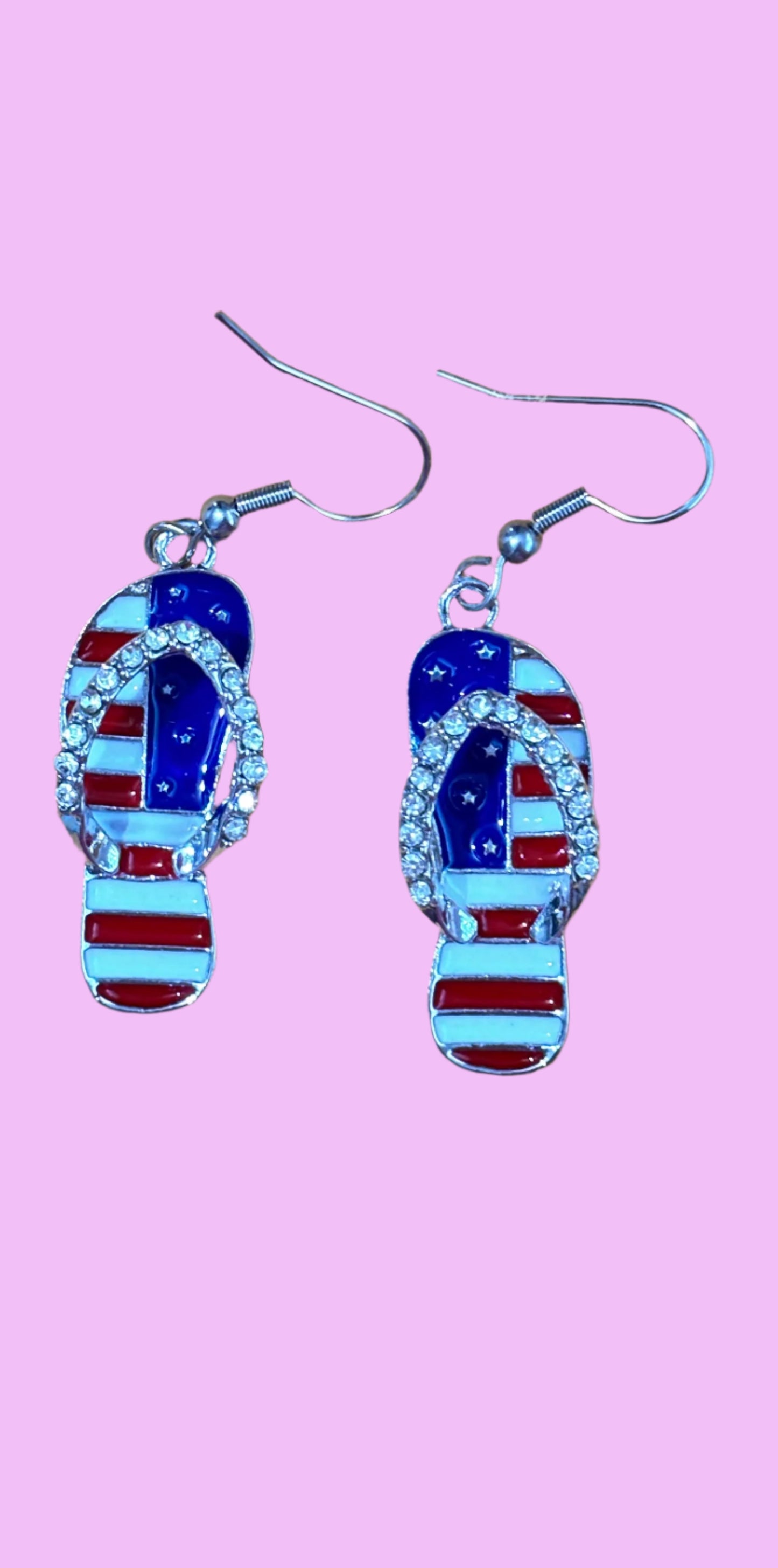 Earrings - Patriotic Flip Flops