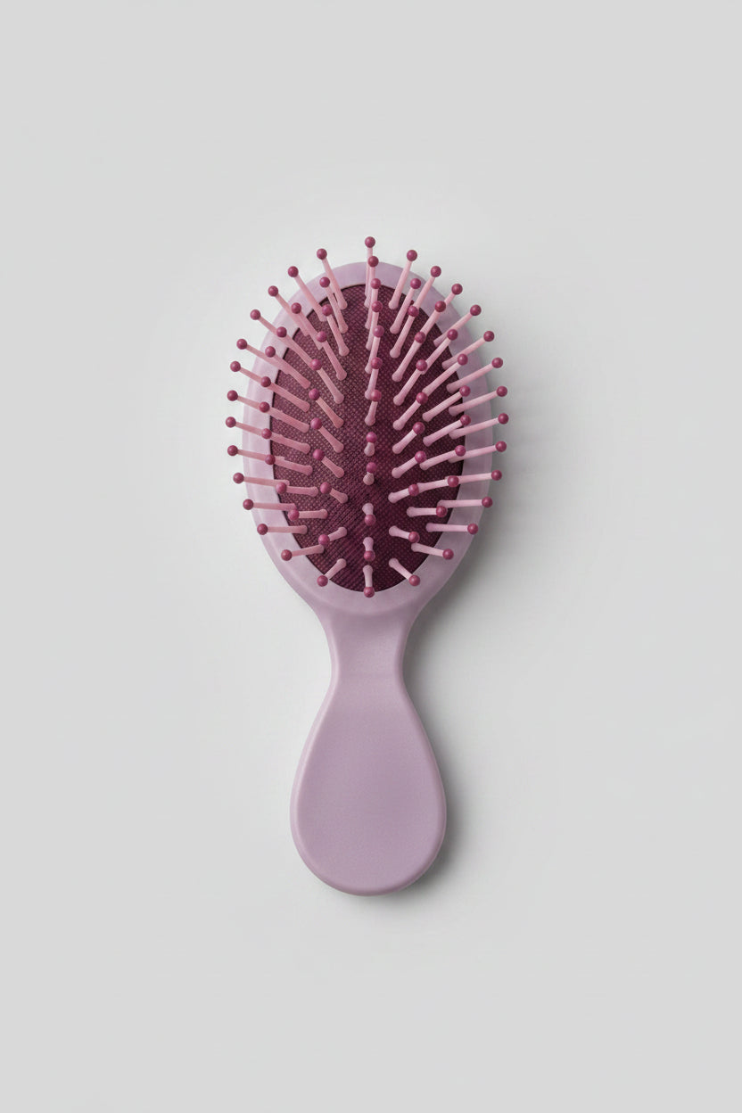 Hair Brush - Compact Size - Kuromi - Lavender Color