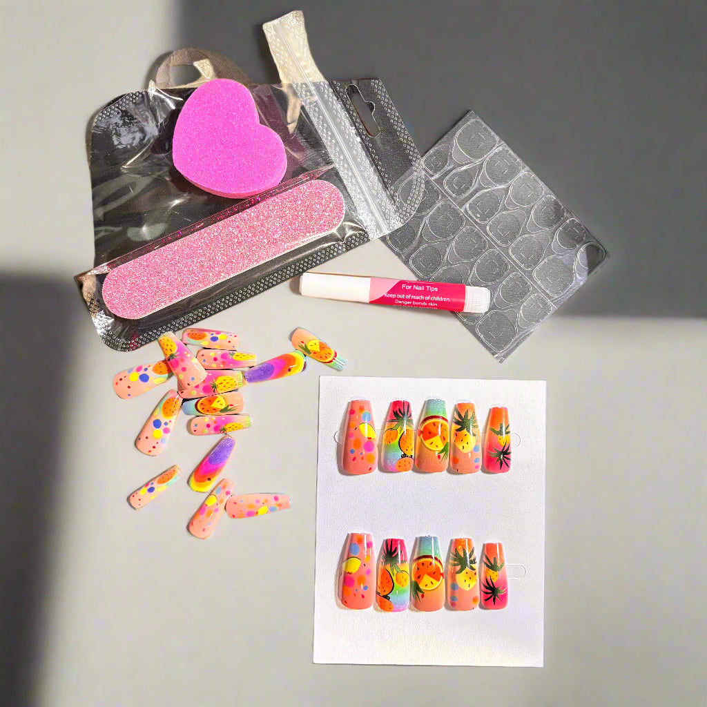 Press on Nails - Tropical Fruit