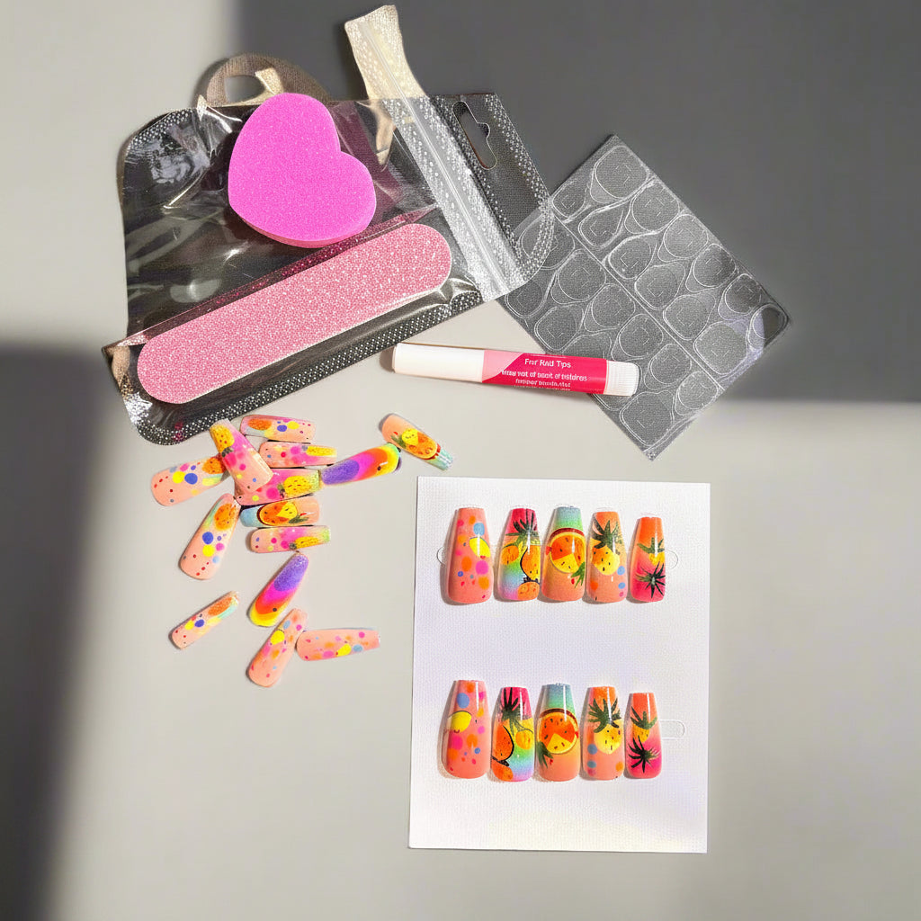 Press on Nails - Tropical Fruit