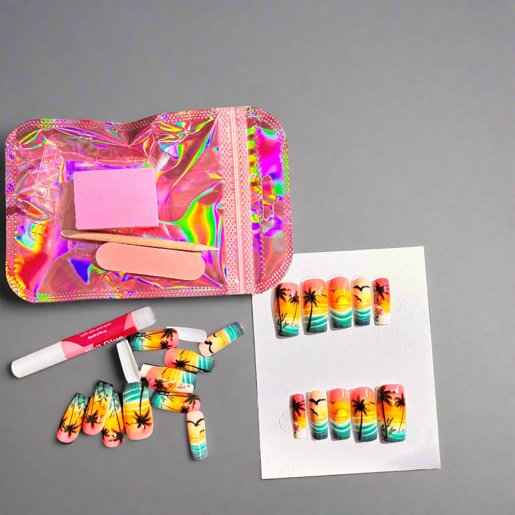 Press on Nails - Sweet Palm Tree Vibe