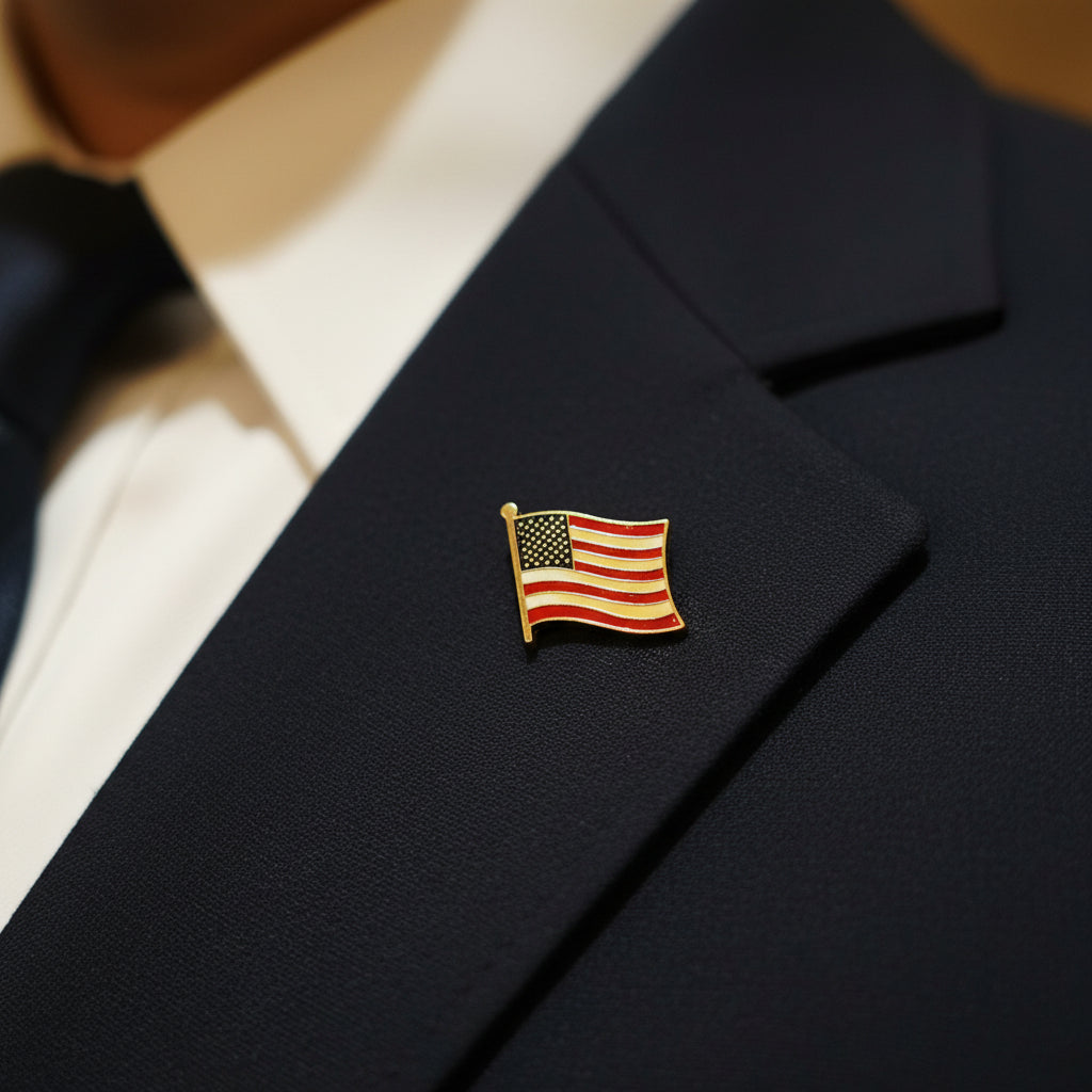 Tie Pin - American Flag - Lapel Pin