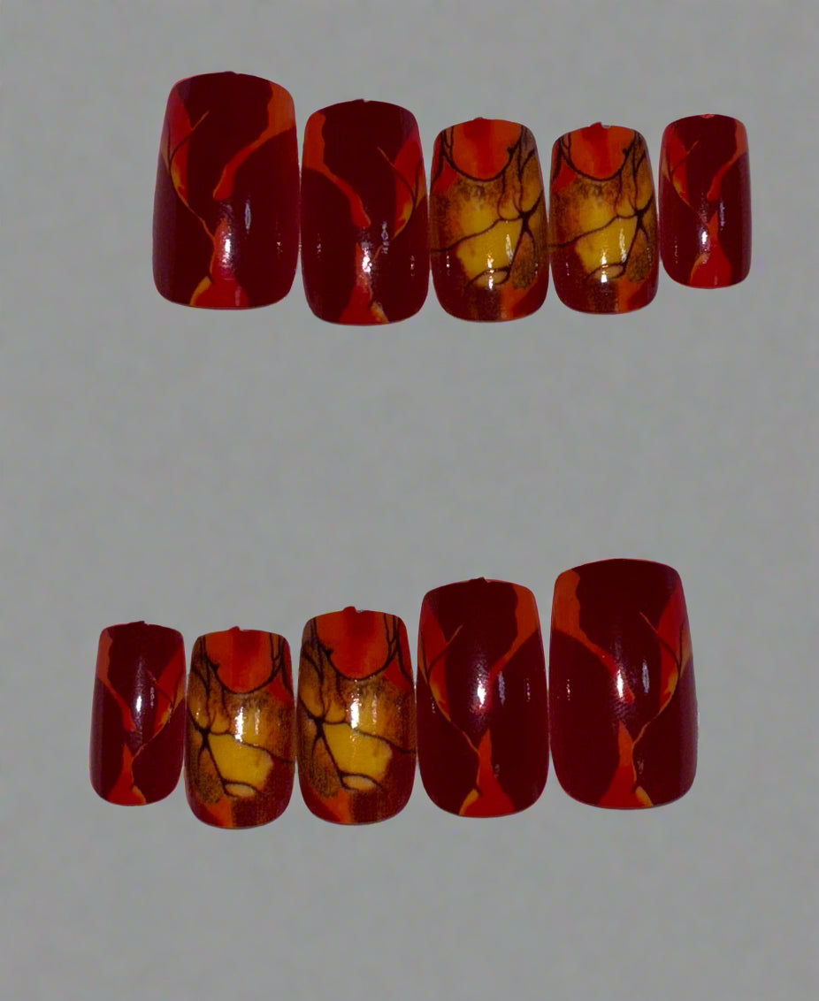 Press on Nails - Molten Majesty