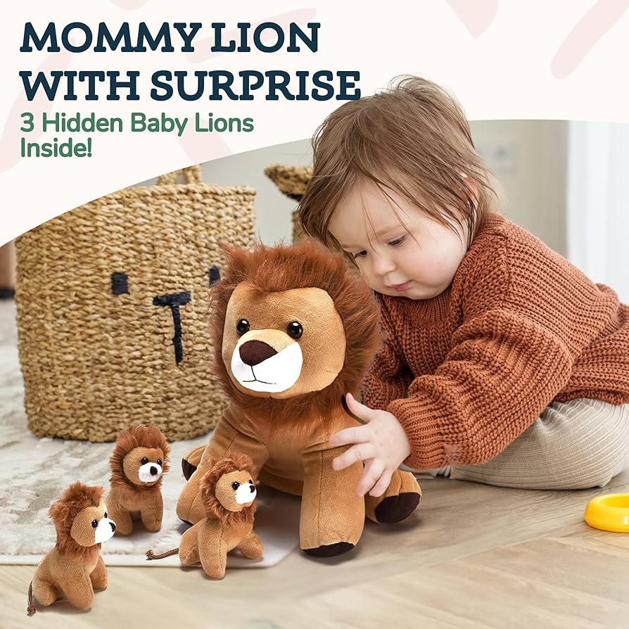 Toy - (4-in-1 ) Plush Lion Set - Snug A Babies