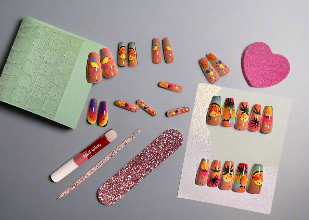 Press on Nails - Tropical Punch