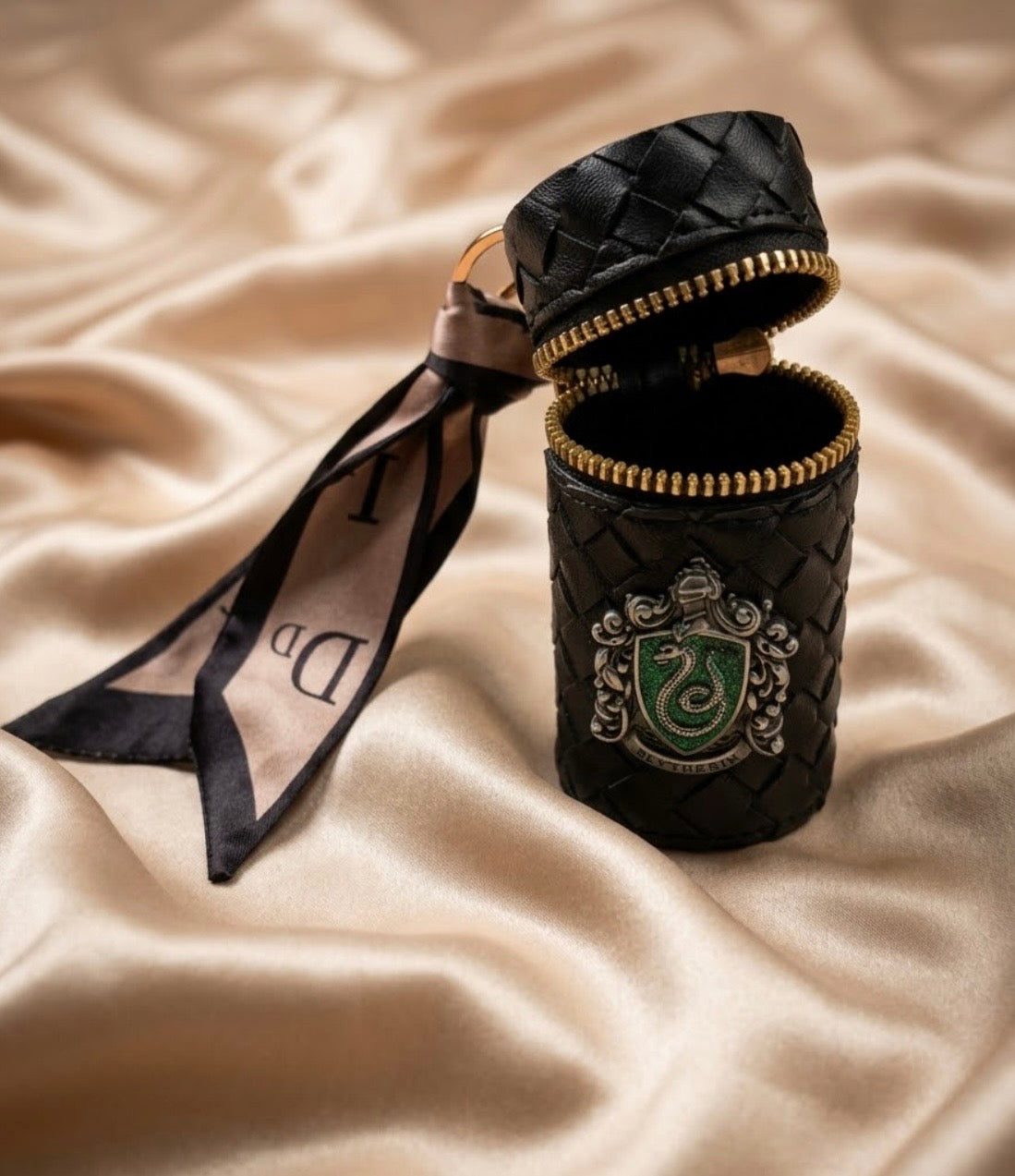 Keychain - Harry Potter - Slytherin - Leather Lipstick Pouch