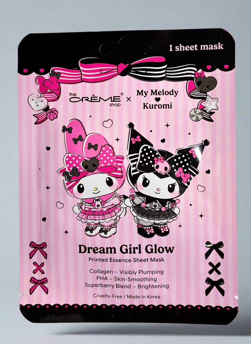 The Creme Shop - My Melody & Kuromi Dream Girl Glow - Sheet Mask
