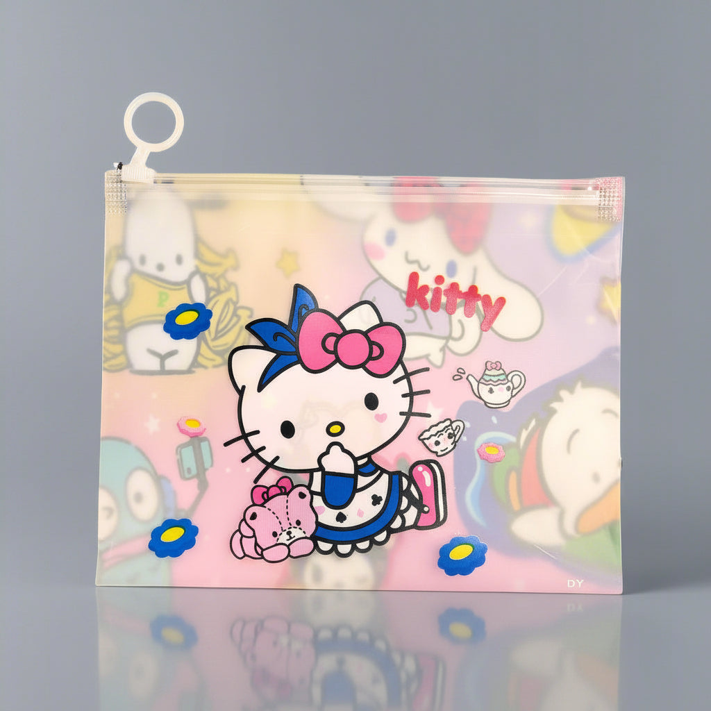 Vinyl Zip Bag - Hello Kitty