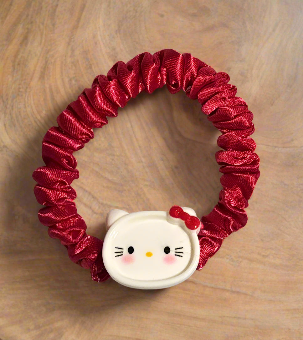 Handmade - Hello Kitty Red Scrunchie