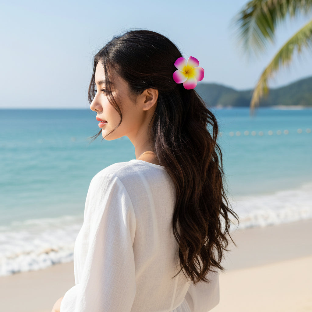 Hair Clip - Frangipani - Plumeria Flower