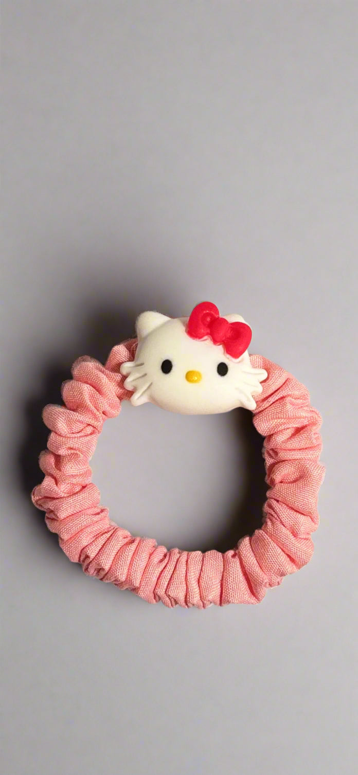 Hello Kitty Face Scrunchie - Pink