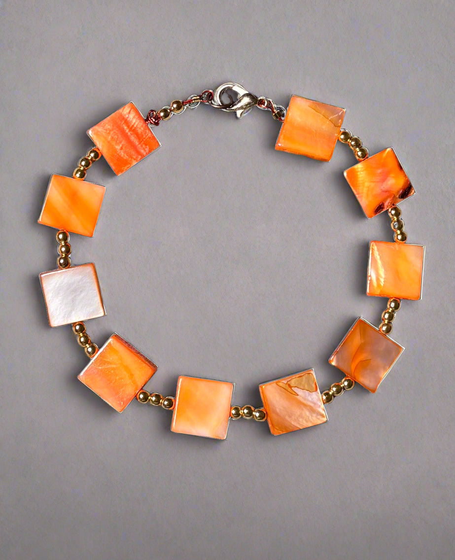 Handmade Bracelet - Sunrise Mosaic Glow