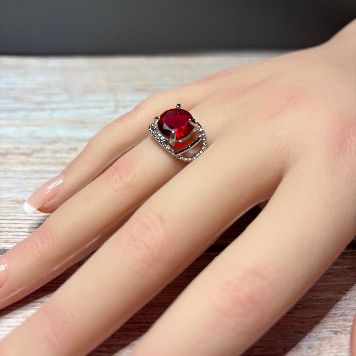 Ring Size 9 - Simulated Ruby