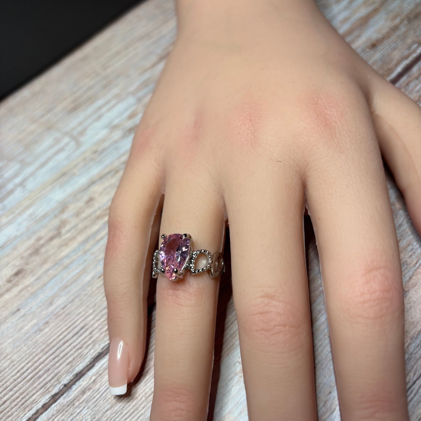 Ring Size 6 - Pink Pearl Cut Fashion Ring