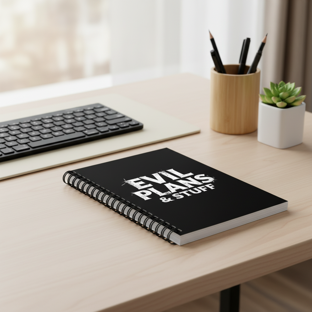 Notebook - "Evil Plans & Stuff" - Lined
