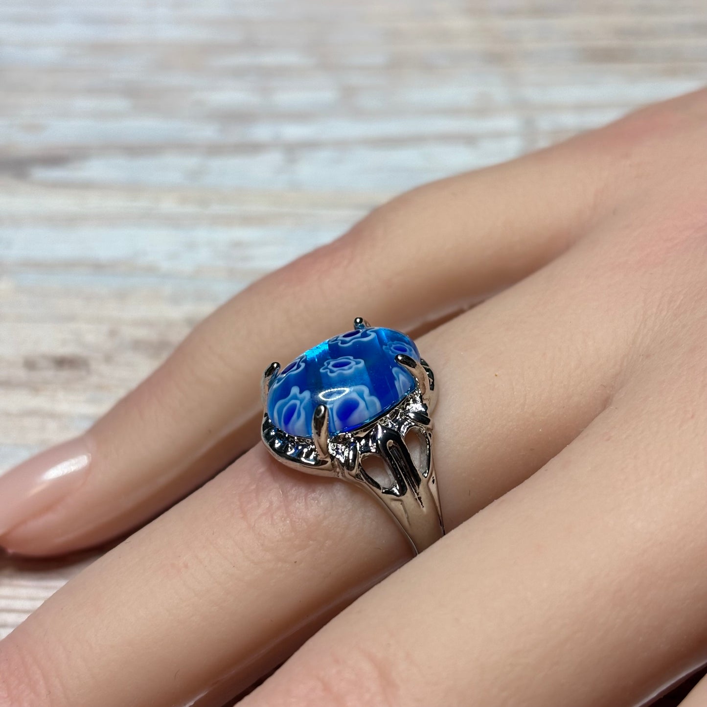 Ring Size 7 - Blue Moreno