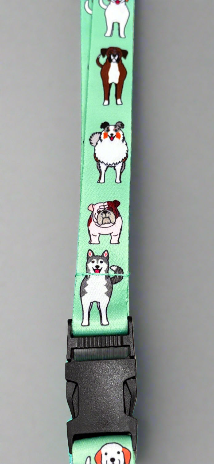 Lanyards - Doggies - Green Background