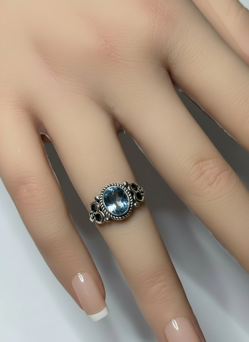 Ring - Size 5 - Blue Topaz