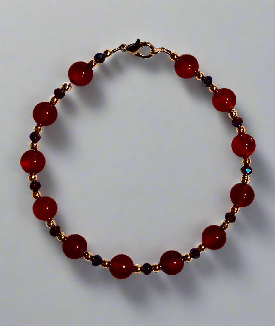 Handmade - Carnelian Glow Bracelet