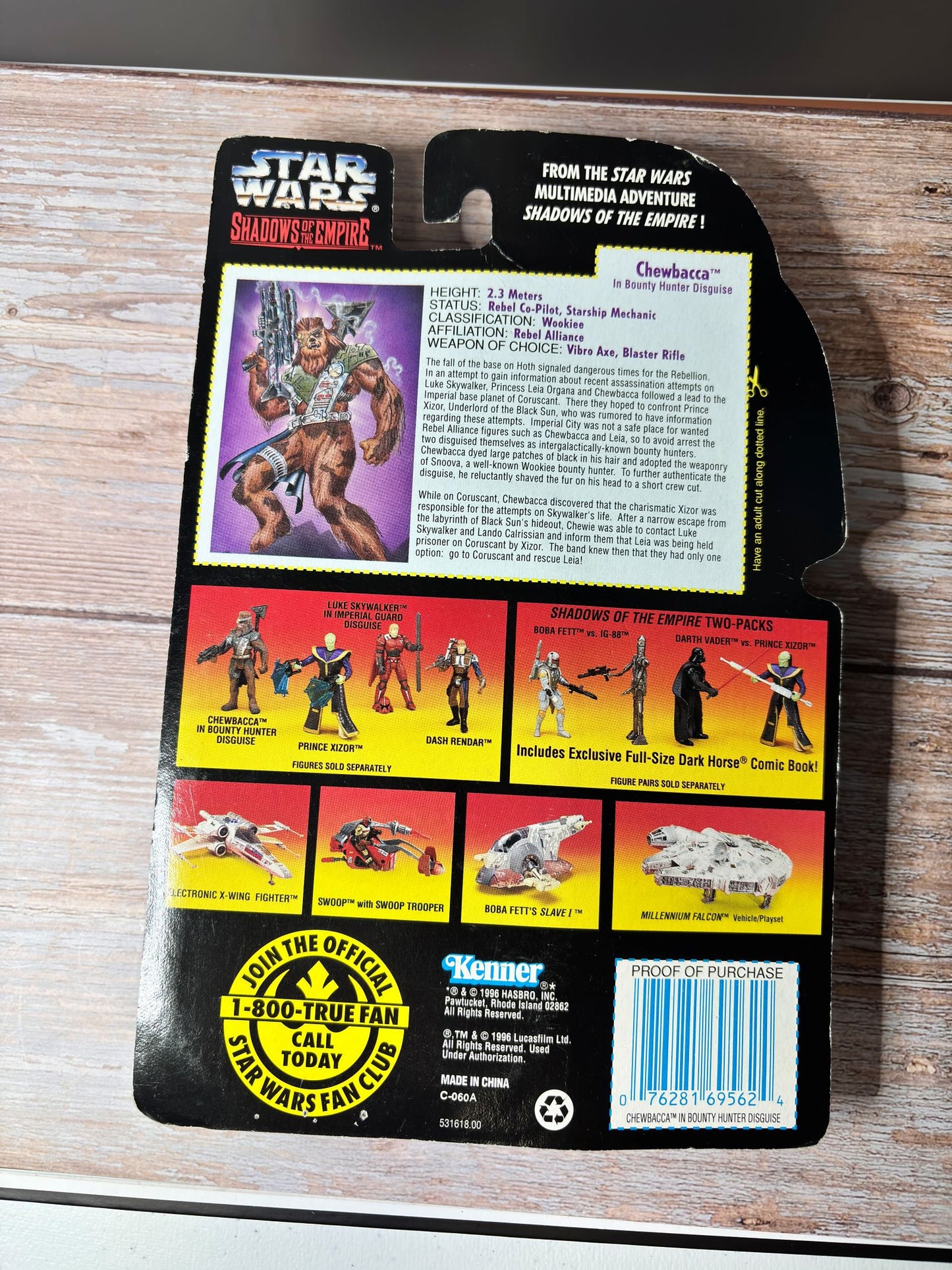 Star Wars Shadows of the Empire Chewbacca in Bounty Hunter Disguise