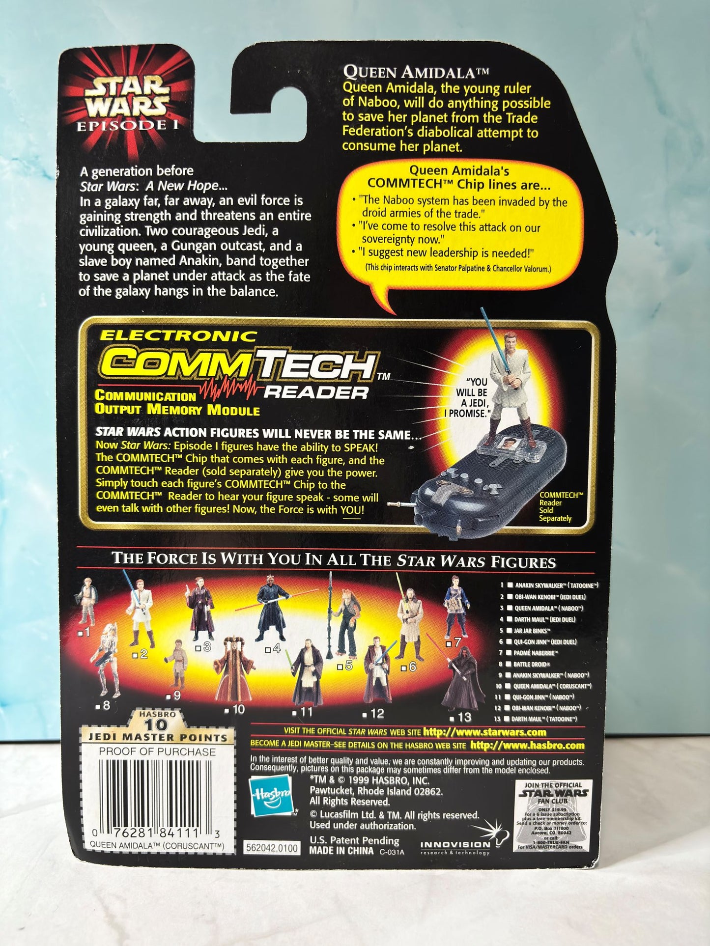 Star Wars Episode 1 Queen Amidala with Comm Tech Chip