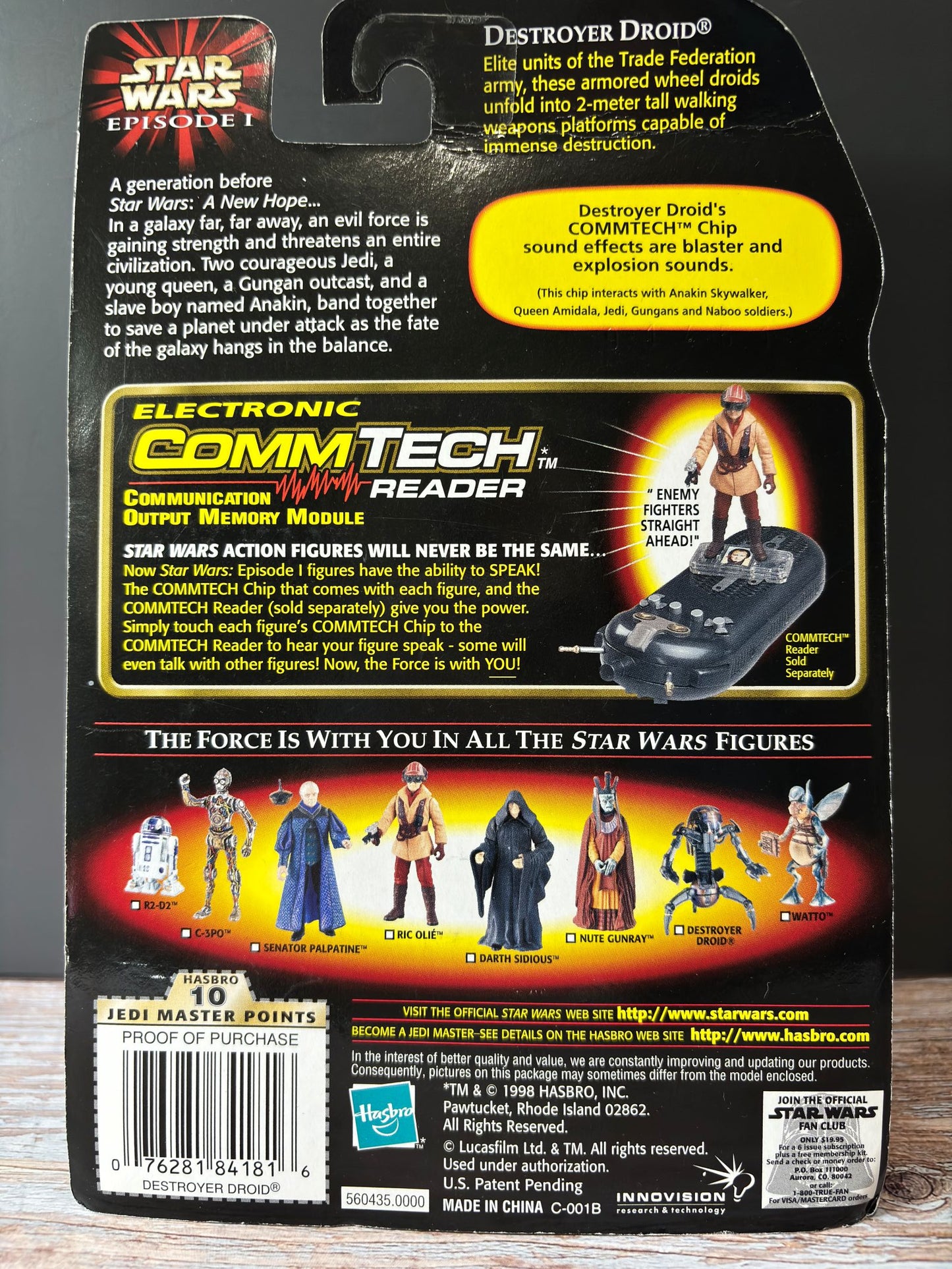 Star Wars Episode 1 Destroyer Droid with Comm Tech Chip