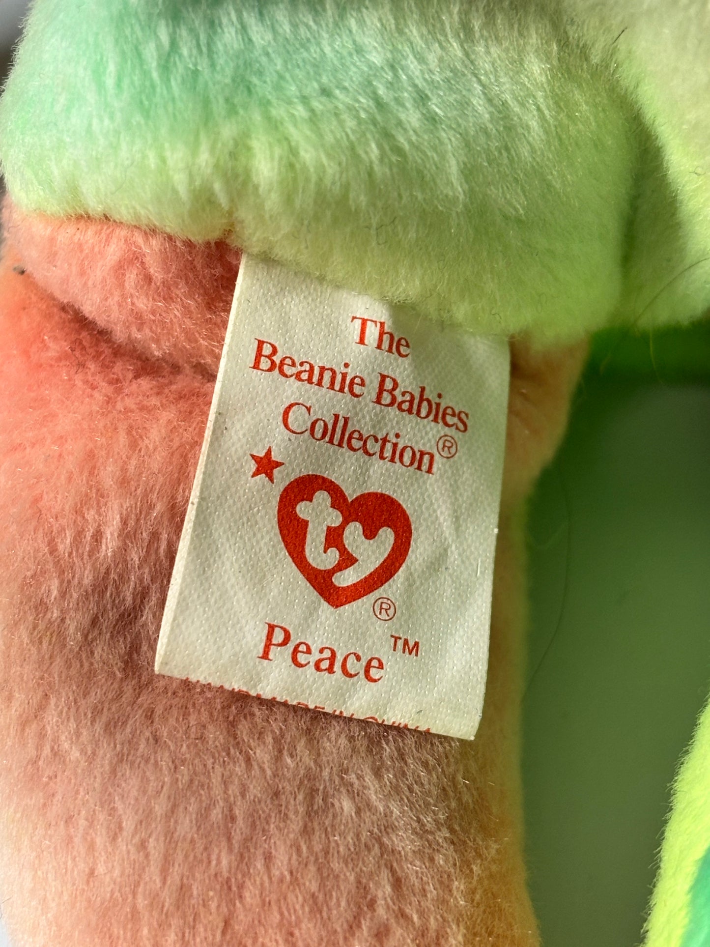 Ty 1996 Beanie Baby - Peace Bear