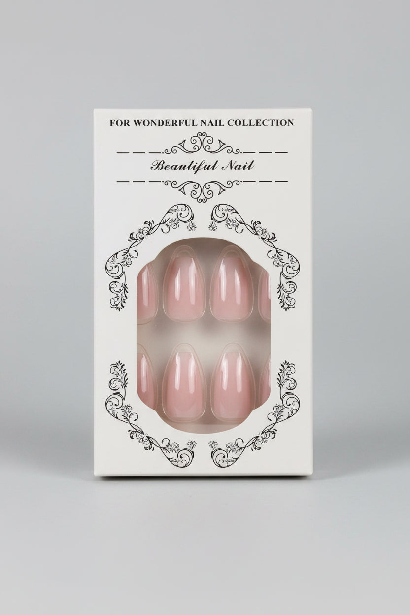 Press on Nails - Pink Almond Shape